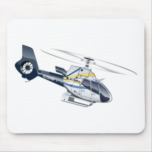 Cartoon Helicopter Mouse Mat
