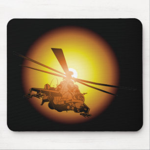 Cartoon Helicopter Mouse Mat