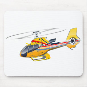Cartoon Helicopter Mouse Mat