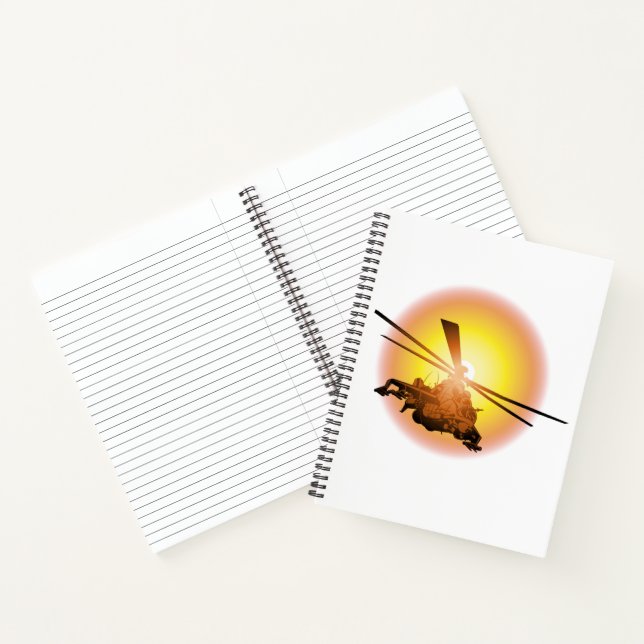 Cartoon Helicopter Notebook (Inside)