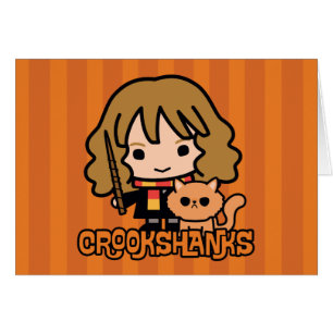 Cartoon Hermione and Crookshanks