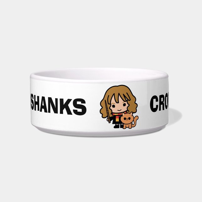 Cartoon Hermione and Crookshanks Bowl (Front)