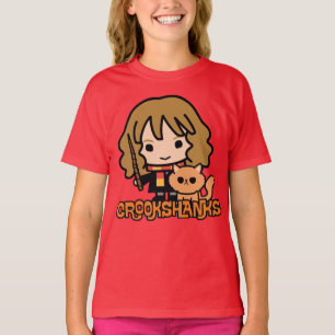 Cartoon Hermione and Crookshanks T-Shirt