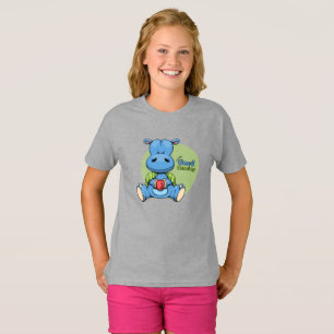 Cartoon Hippo Kids T-Shirt