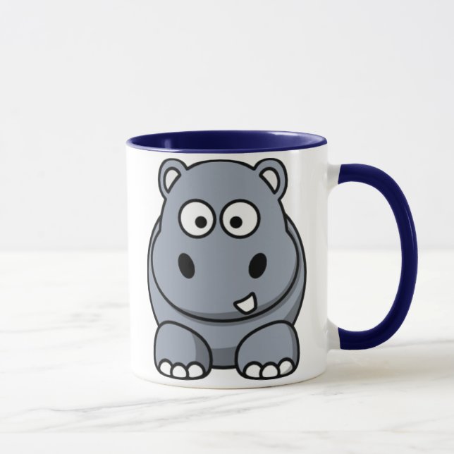 Cartoon Hippo Mug (Right)