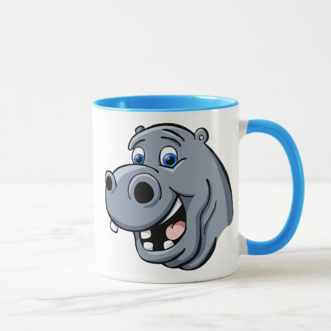 Cartoon Hippo Mug (Right)