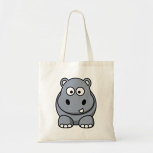 Cartoon Hippo Tote Bag