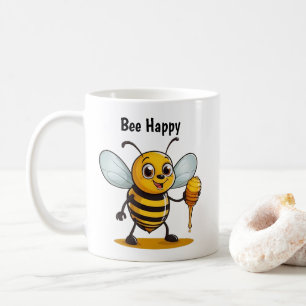 Cartoon Honey Bee Coffee Mug