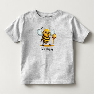 Cartoon Honey Bee Toddler T-Shirt