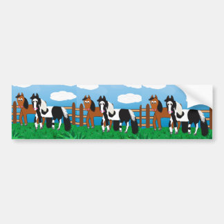 Cartoon horse bumper sticker