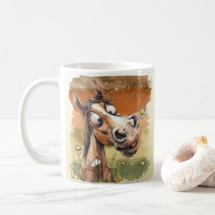 Cartoon Horse Coffee Mug