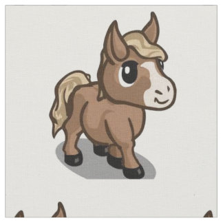Cartoon Horse Fabric