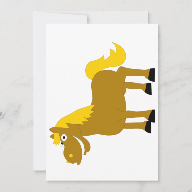 Cartoon Horse Invitation (Front)