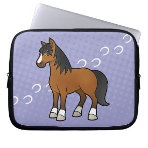 Cartoon Horse Laptop Sleeve
