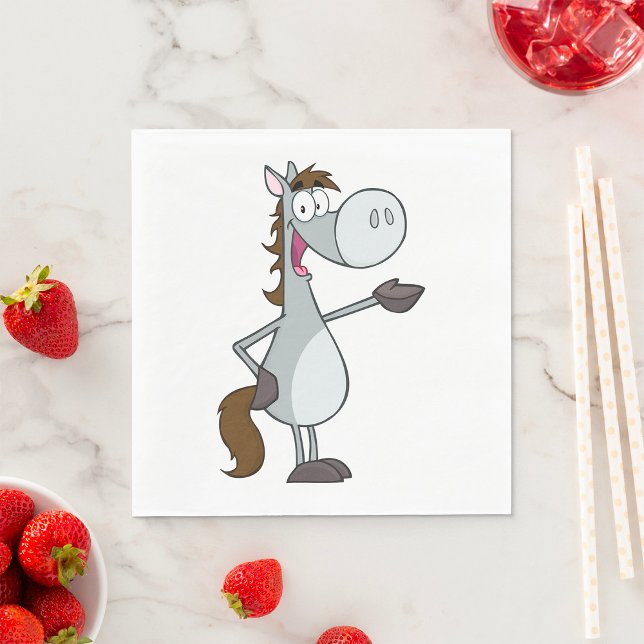Cartoon Horse Napkin (Creator Uploaded)