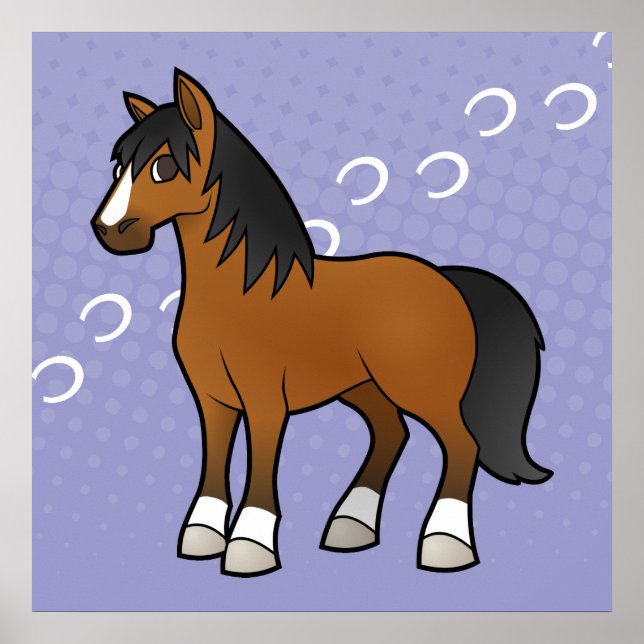 Cartoon Horse Poster (Front)