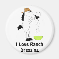 Cartoon Horse With Ranch Dressing