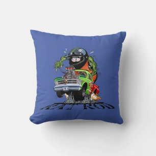 Cartoon hot rod cushion