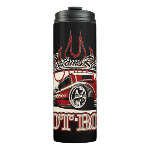Cartoon hot rod thermal tumbler