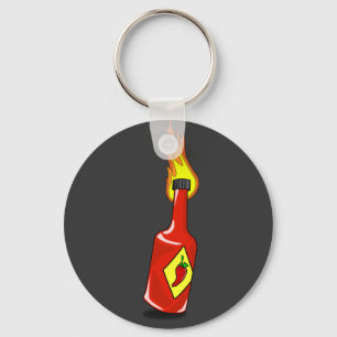 Cartoon Hot Sauce Keychain