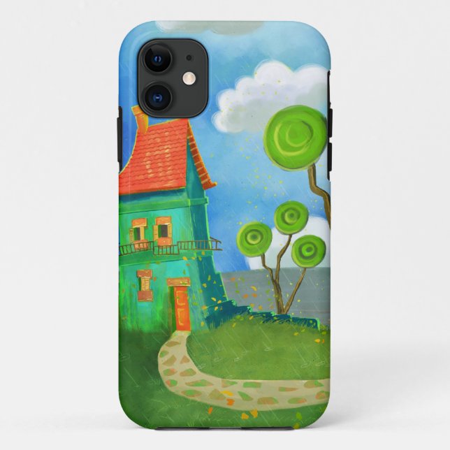 cartoon house casemate Case-Mate iPhone case (Back)