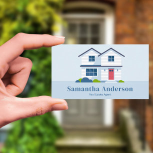 Cartoon House - Real Estate Agent Business Card