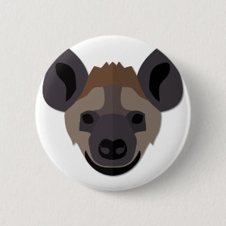 Cartoon Hyena Head 6 Cm Round Badge