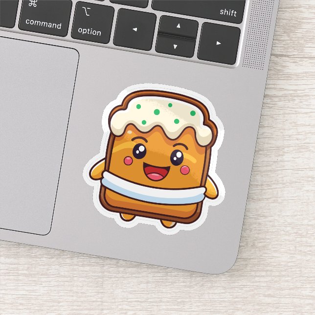 Cartoon Icecream Sandwich Sticker (Detail)