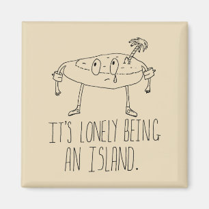 Cartoon Island Magnet