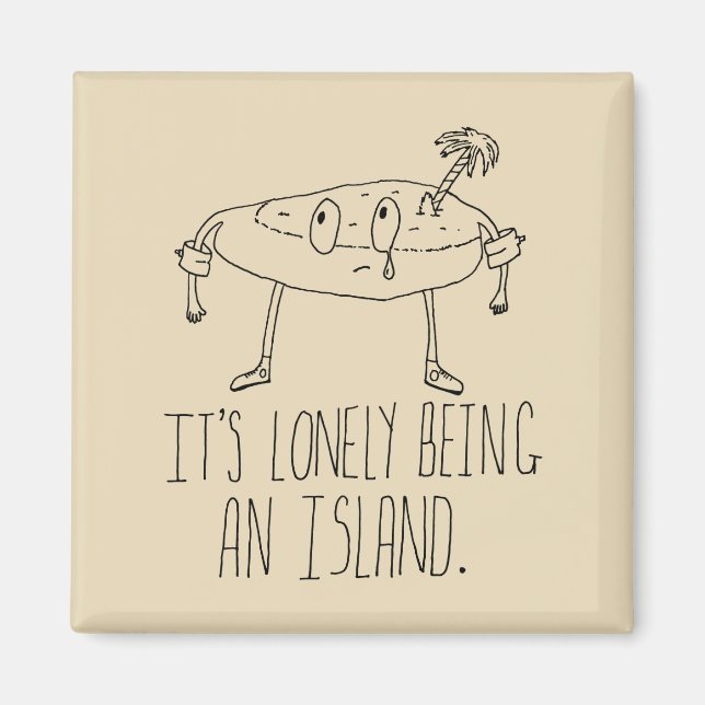 Cartoon Island Magnet (Front)