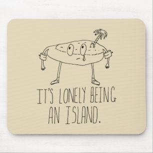 Cartoon Island Mouse Mat