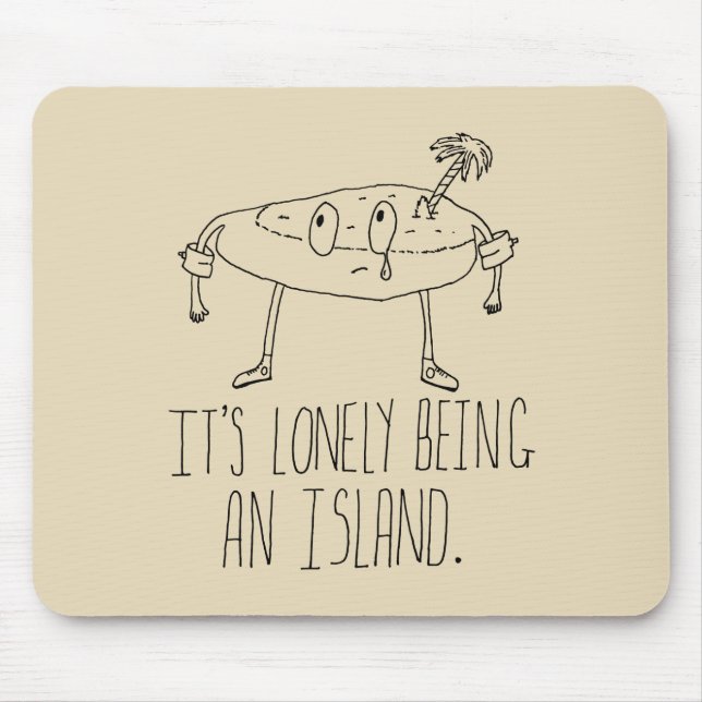 Cartoon Island Mouse Mat (Front)