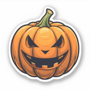 Cartoon Jack-O-Lantern Halloween Orange Pumpkin