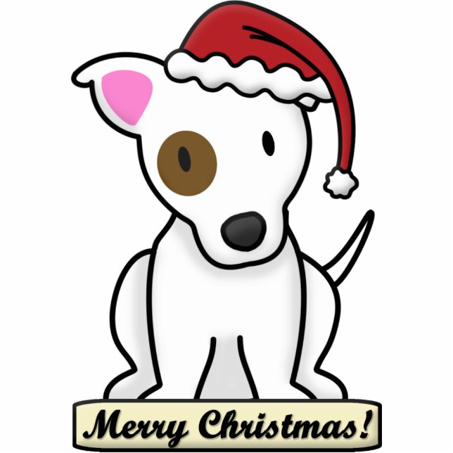 Cartoon Jack Russell Christmas Ornament Photo Sculpture Decoration (Front)