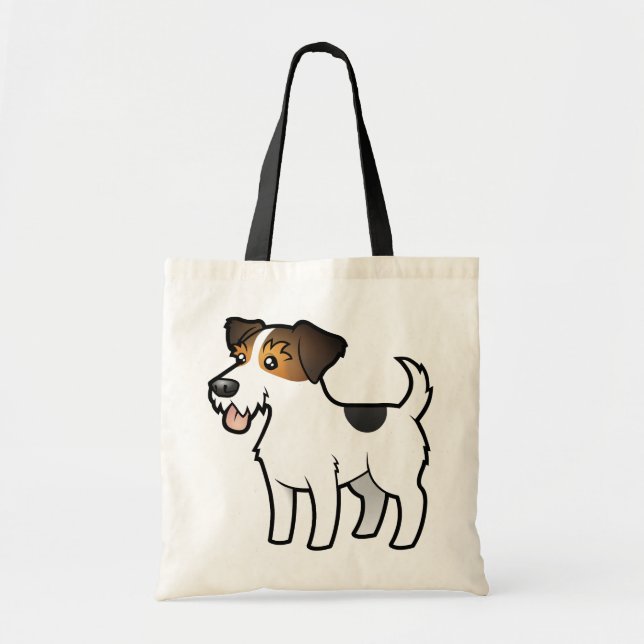 Cartoon Jack Russell Terrier Tote Bag (Front)