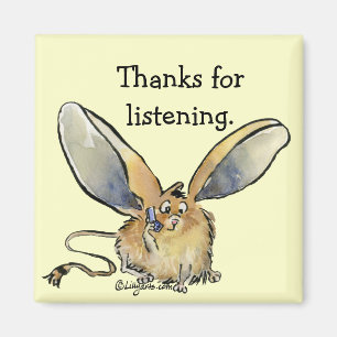 Cartoon Jerboa Thank You Gift Magnet