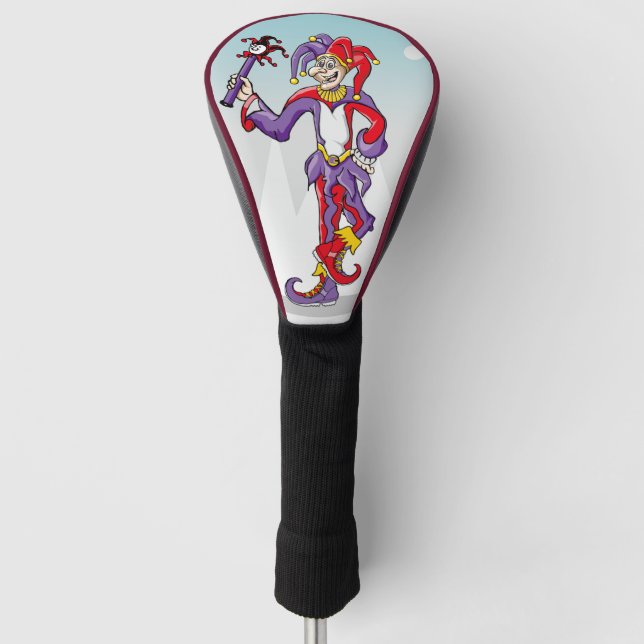 Cartoon Jester Golf Head Cover (Front)