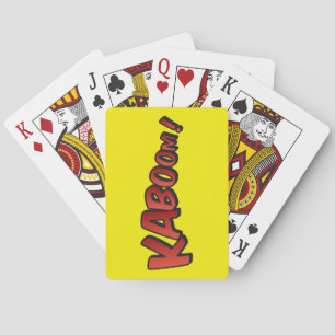 Cartoon Kaboom! Splat Playing Cards