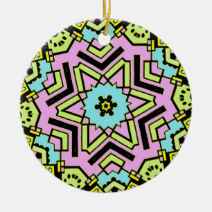 Cartoon Kaleidoscope 01 Ceramic Tree Decoration