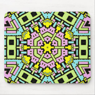 Cartoon Kaleidoscope 05 Mouse Mat