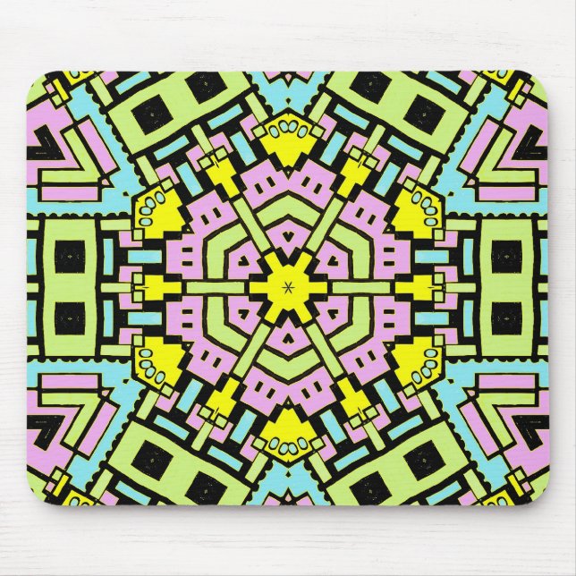Cartoon Kaleidoscope 05 Mouse Mat (Front)