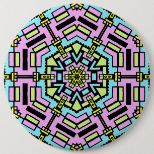 Cartoon Kaleidoscope - Colossal 6 Cm Round Badge