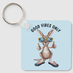 Cartoon Kangaroo Key Ring