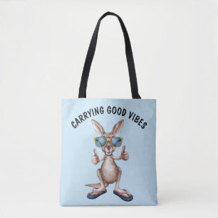 Cartoon Kangaroo Tote Bag
