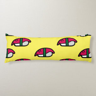 Cartoon Kawaii Sushi, Fish Rice & Seaweed Body Cushion