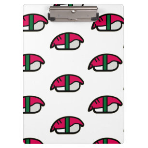 Cartoon Kawaii Sushi, Fish Rice & Seaweed Clipboard