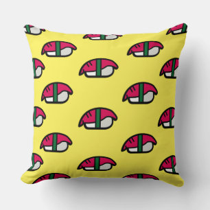 Cartoon Kawaii Sushi, Fish Rice & Seaweed Cushion