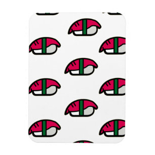 Cartoon Kawaii Sushi, Fish Rice & Seaweed Magnet