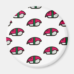 Cartoon Kawaii Sushi, Fish Rice & Seaweed Magnet