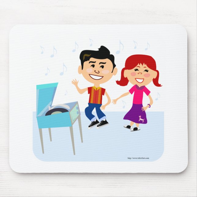 Cartoon Kids Record Party cartoon Design Mouse Mat (Front)